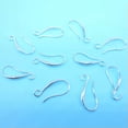 thumbnail image 3 of EOEMY 50Pcs Earring Findings Jewelry Silver Pinch Bail Earwire Hooks For Crystal, 3 of 3