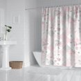 thumbnail image 2 of Pioneer Flower Floral Print Pattern Shower Curtain 72"x84", Bathroom Decorative Shower Curtain Set with 12 Hooks, Waterproof Washable, 2 of 6