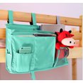 thumbnail image 3 of Gogcaro Bedside Storage Caddy, Bunk Bed Organizer Bed Storage Pocket Bedside Organizer Hanging Bed Storage Caddy for College Dorm Room, Hospital Bed Rails, Baby Bed, Camp (Green), 3 of 7
