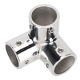 thumbnail image 3 of 3 Way Corner Elbow, Corner Tee Joint 316 Stainless Steel Easy Installation Standard Size Stable  For Fiberglass Yachts For Inflatable Boats Φ22mm, 3 of 8