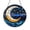 Acrylic 3.5 Inch, variant on Starry Night Crescent Moon Stained Glass Style Panel, Decorative Window Hanging with Cosmic Design
