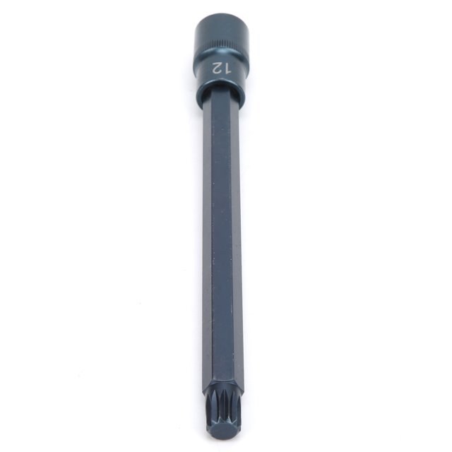 12-Side Socket Bit, Hardware S2 Alloy Steel Socket Bit Delicate Workmanship Pneumatic Electric Tool For Industrial Supplies ANGGREK Rust‑Proof Socket Bit