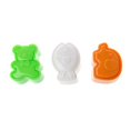 thumbnail image 4 of Juego de 3 bonitas bolas de arroz para sushi, moldes para hornear con forma de oso, elefante y pez, herramientas de cocina DIY, 4 of 5