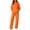 Orange, variant on Womens 2 Piece Lounge Sets Matching Sweatsuits Oversized Hoodie Jogger Sweatpants Set Workout Tracksuit Airport Travel Outfits Comfy Loungewear