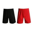 thumbnail image 2 of VONKY Polyester Men Basketball Pant Portable Replacement Solid Color Sweat Absorbent Drawstring Football Short Clothing Red 4XL, 2 of 7