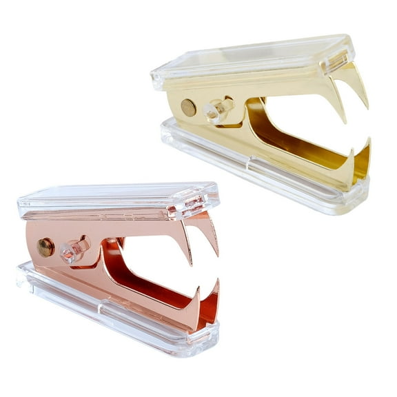 UPKOCH Desktop Stapler Transparent Staplers Binding Tools Acrylic 2Set 2.4x1.6x0.6in
