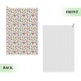 thumbnail image 2 of Kdxio Cute Flower Pattern Golf Towel (24" X 16") with Carabiner Clip - The Convenient Golf Cleaning Towel, 2 of 8