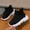 Black, variant on BYHONG Girls Light-Up Sneakers - Glow in The Dark Shoes for Kids, Soft & Thick Soled Casual Shoes Black 6.5 (US Size)