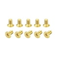 thumbnail image 1 of Flat Head Socket Cap Screws, M2.5-0.45x5mm Brass Inner Hex Drive Fasteners Bolts 12Pack, 1 of 6