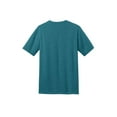 thumbnail image 3 of District Made Mens Perfect Blend Crew Tee-4XL (Heathered Teal), 3 of 3