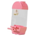 thumbnail image 1 of Alimentador de aves automático Parrot Dispensador de alimentos resistente, gran capacidad de 800 ml de contenedor de alimentos para pájaros pequeños y Rosa, 1 of 10