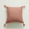 thumbnail image 1 of Home Decorative Pure Color Cotton Hemp Tassel Pillow Cover For Home Simple Art Style Square Pillow Cushion Cover Without Core, 1 of 7