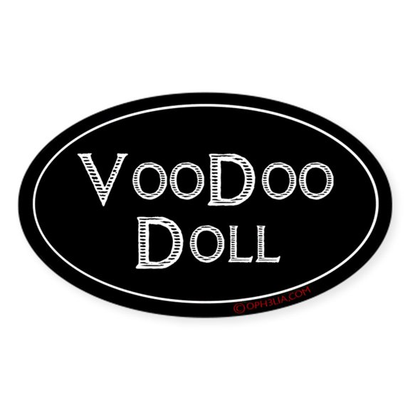 CafePress - Voodoo Doll - Sticker (Oval)
