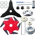 thumbnail image 1 of Fiudx Cuchillas Universales de Acero, Cabezal de Desbrozadora de Metal Mn65, Cuchilla de Repuesto Duradera, Fácil Instalación, Corte Estable, Mantenimiento de Césped, Tareas de Poda En Exteriores, Us, 1 of 6