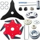 thumbnail image 2 of Xihbxyly Cuchillas Universales de Acero, Cabezal de Desbrozadora de Metal Mn65, Cuchilla de Repuesto Duradera, Fácil Instalación, Corte Estable, Mantenimiento de Césped, Tareas de Poda En Exteriores,, 2 of 7
