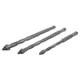 thumbnail image 5 of Juego de 3 brocas de precisión para taladrar hormigón y baldosas, brocas multiusos, brocas afiladas, juego de brocas para metal, cabezal de taladro, 5 of 8