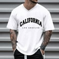 thumbnail image 2 of LIUJUNSHOP Men's Classic T-Shirt Oversized Men's Summer Crew Neck Short Sleeve T-Shirt with City Graphic Print Loose Casual Tee, 2 of 4