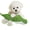 crocodile, variant on Dog Squeaky Plush Toys for Chewers, Plush Green Anole Chew Toy with Pineapple Fleece & White Cotton Rope, Interactive Durable Tough Chew Toys for Small Medium Large Dogs