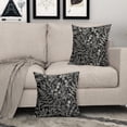thumbnail image 3 of Black Pillow Covers 18x18 Set of 2 Vintage Floral Botanical Print Spring Flower Plant Pattern Decorative Throw Pillow Cases Outdoor Farmhouse Decor for Home Sofa Couch Bed, 3 of 7
