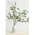 thumbnail image 3 of 4 pcs Artificial Eucalyptus Green Branches 44.3 Inch, Faux Greenery Plant Stems Ficus Twigs Fake Tree Branches for Vase Home Decorations, 3 of 5