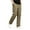 Khaki, variant on Tumotour Cargo Pants For Men Solid Color Casual Joggers Pants Drawstring Work Pants Hiking Outdoor Track Jogging Sweatpants Pants With Pockets