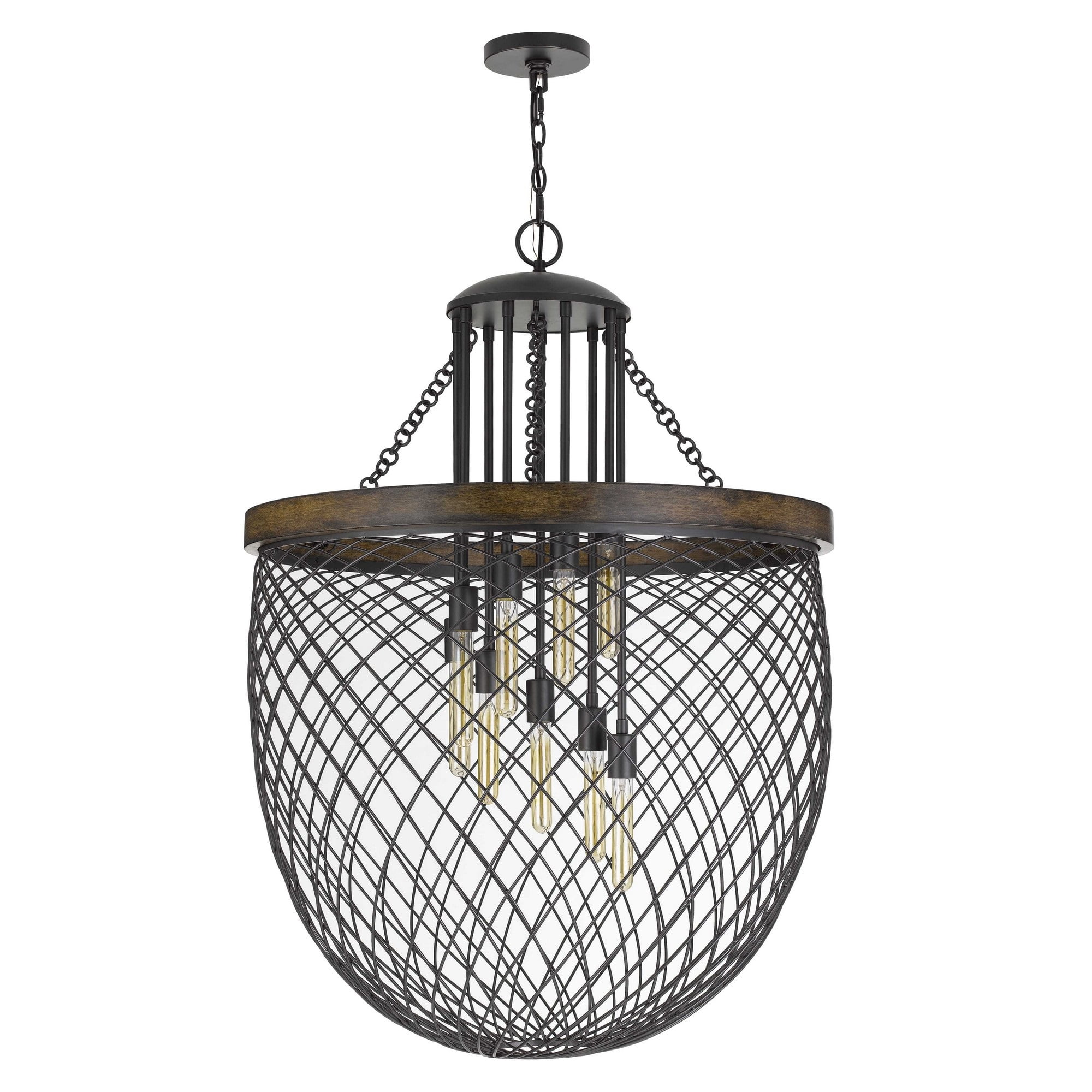 chicken wire ceiling light