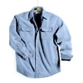 thumbnail image 1 of Tri-Mountain Tahoe 869 Denim shirt jacket, Medium, Light Indigo/Navy, 1 of 2