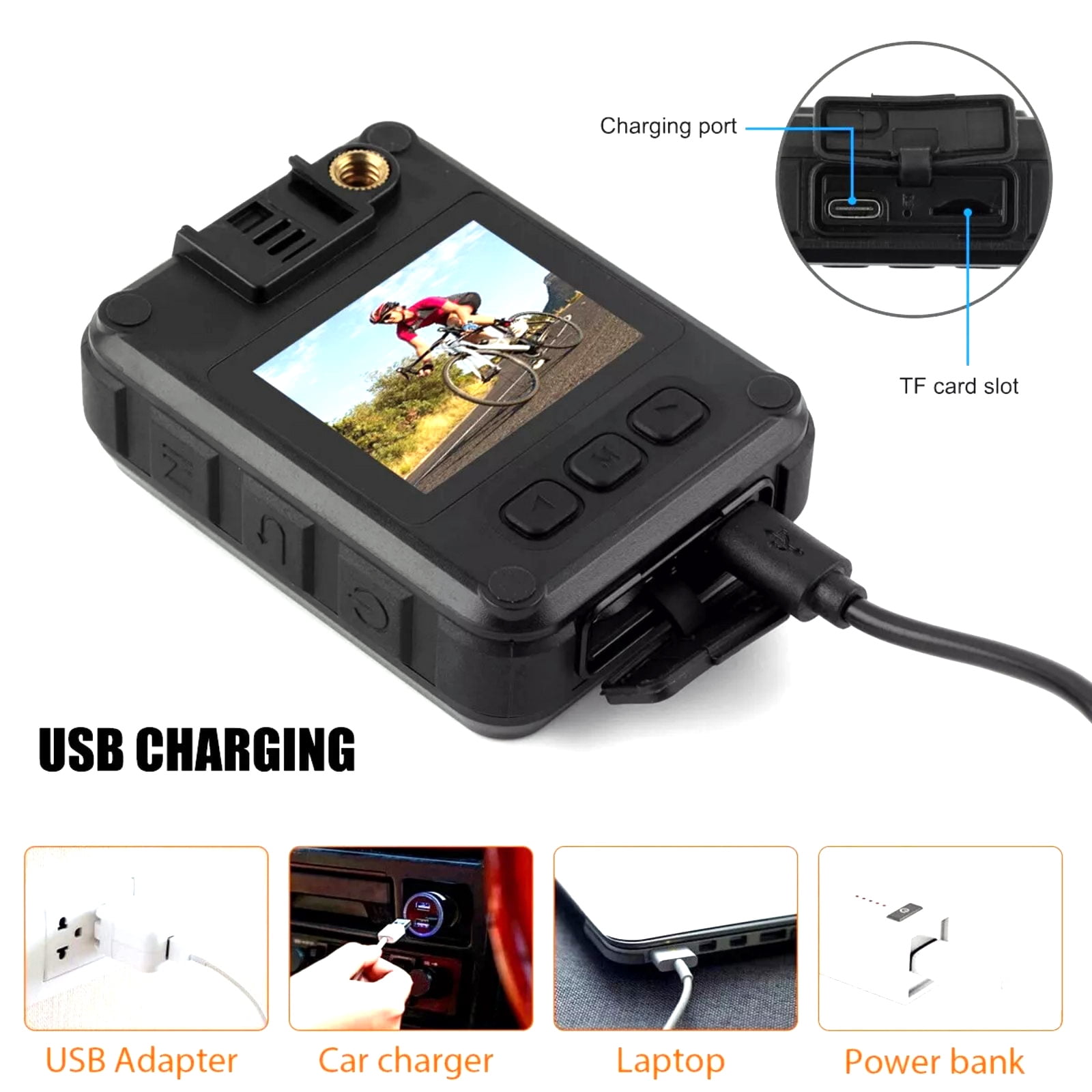 TAPDRA Portable 2K Camera for Video Photo 2 Inch Screen 200W Pixel Night Vision WiFi 8 Hour Battery 128G TF Card Support