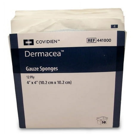 Covidien Dermacea Gauze Sponge - 441000CS - 1200 Each / Case