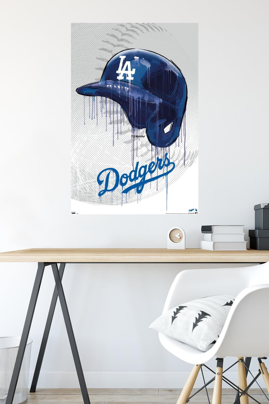 MLB Los Angeles Dodgers - Drip Helmet 20 Wall Poster, 22.375" x 34"