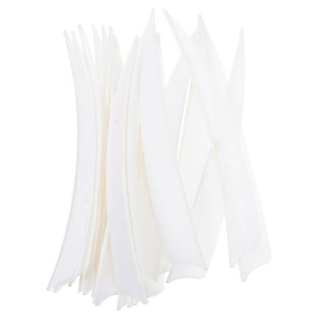unbranded 20 Pcs Practical Archery Arrow Accessory Arrows for Bow Rest Recurve White