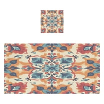 Qxltty Bohemian Motifs Bath and Hand Towel Set 100% Cotton Towels for Bathroom Soft Durable and Absorbent