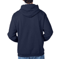 thumbnail image 4 of Hanes EcoSmart Hooded Pocket Sweatshirt, Men's Long Sleeve Pullover Fleece, Navy, 2XL, 4 of 5