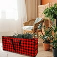 thumbnail image 5 of Extra Large Christmas Tree Storage Bag With Handles Zippered Storage Tote Durable Storage Container For Christmas Tree Wreaths Garland And Holiday Decor Buffalo Plaid, 5 of 7