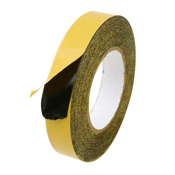 JVCC DCT-39A-B Double-Sided Black Tissue Tape: 1-1/2 in x 60 yds. (Black)