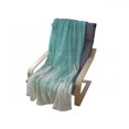 thumbnail image 4 of Cloud Soft Flannel Fleece Throw Blanket, Paper Plane with a Heart Flight Path Floating over the Clouds Romantic, Cozy Plush for Indoor and Outdoor Use, 70" x 90", Sea Green Mint Green, by Ambesonne, 4 of 6
