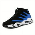 thumbnail image 3 of Men's Professional Basketball Shoes, Comfy High Top Breathable Non Slip Shock Absorption Lace Up Air Cushion Sneakers For Training Running Walking, 3 of 9