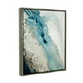 thumbnail image 4 of Stupell Industries Glam Blue Geode Abstract Painting Gray Floater Framed Canvas Art Print Wall Art, 17 x 21, 4 of 10