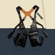 thumbnail image 5 of Bolso de arnés de hombro BLESIY estilo vintage Correa ajustable Negro, 5 of 8