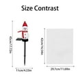 thumbnail image 3 of 2PC Cute Garden Decor Solar Lights Outdoor Outdoor Plastic Solar Lights Snowman Shape Solar Powered LED Lamp Waterproof Garden Light Decoration For Walkway Path Yard Light, 3 of 4