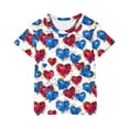 thumbnail image 4 of Spazoro Toddler Girls T-shirts, Crewneck Printed Summer Casual Short Sleeve Tops Tee Multicolor Size 9-10T, 4 of 4