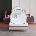 thumbnail image 6 of Mosquito Nets Large Pop Up Mosquito Tent Portable Sleeping Mosquito Bed Net Foldable Fine Mesh Travel Netting Tent for Bed Camping Travel Patio,Black,78 * 31 * 22inch(Bottom Fixed Size), 6 of 8
