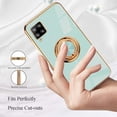 thumbnail image 5 of Compatible with Samsung Galaxy A42 5g Phone Case with Ring Holder Pink, Aesthetic Samsung A42 Case Silicone Soft TPU Slim Cover Shockproof Luxury with Kickstand (Green), 5 of 14