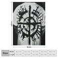 thumbnail image 4 of Black Celtic Viking Magical Compass Flannel Throw Blankets Fluffy Winter Fall Blanket Cozy Soft Fuzzy Plush Home Decor for Couch Bed Sofa Bedroom Living Room Travel, 4 of 6