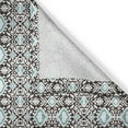 thumbnail image 3 of Ambesonne Oriental Kitchen Curtains, Eastern Curves Flourishes, 55"x45", Pale Teal Dark Taupe, 3 of 3