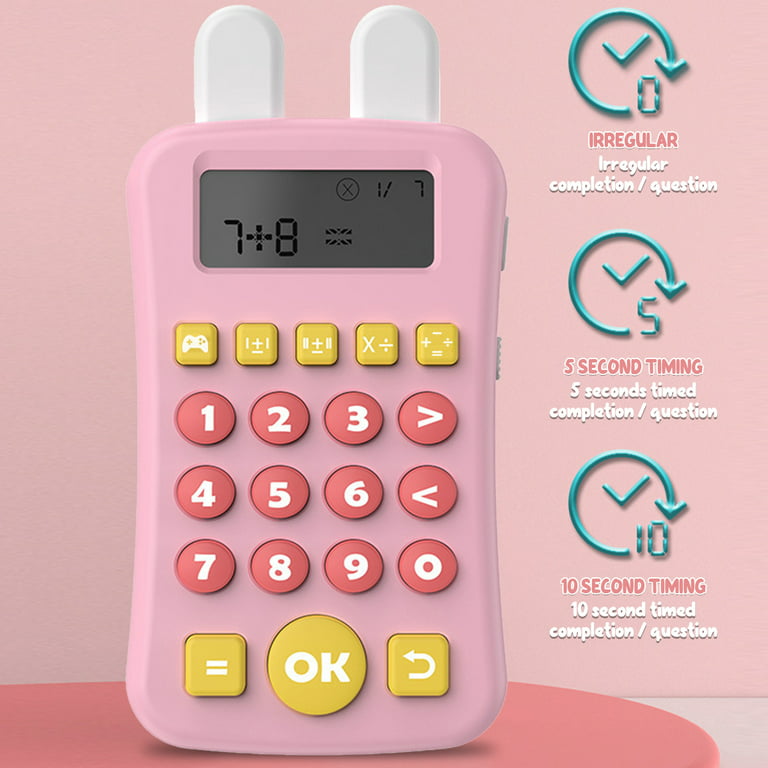 Small Easy to Operate Long Standby Mathematics Early Education Oral Calculator  Machine Kids Calculator for Gift