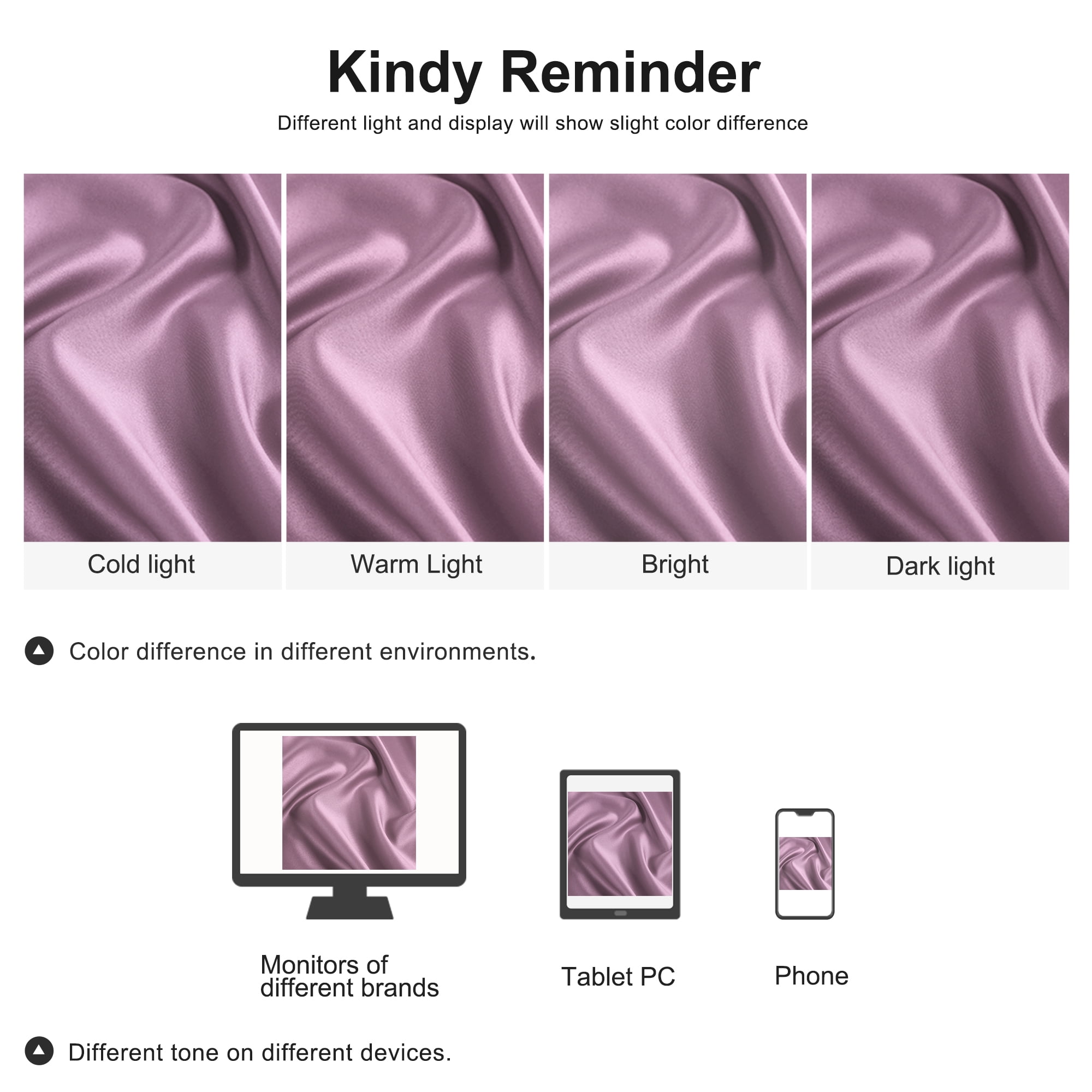 Unique Bargains 4 Pack Satin Pillowcases for Hair and Skin, Mauve King