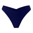 thumbnail image 3 of Women Plus Size Bikini Bottom V Cut High Cut Swimsuit High Waisted Bathing Suit Bottoms, 3 of 5