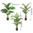 thumbnail image 4 of Toystoory Plantas artificiales respetuosas con el medio ambiente para una elegante palmera artificial de apariencia realista para jardín Deco Decoración 0.8m18 hojas, 4 of 6