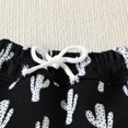 thumbnail image 4 of Vedolay Girl Shorts Tracksuit Girl's 2 Piece Outfits Cute Print Bow Front Ruffle Top with Shorts,White 0-6 Months, 4 of 5